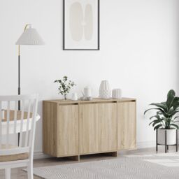 Berkfield Home Sonoma Oak Sideboard Sonoma oak Engineered wood 120 x 41 x 75 cm in Beige