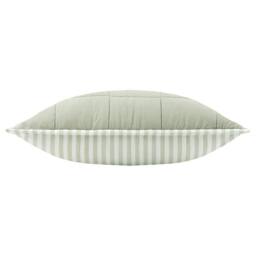 Yard Hebden Striped 100% Cotton Cushion in Pale Green - Size: 55 cm x 55 cm - thumbnail 5