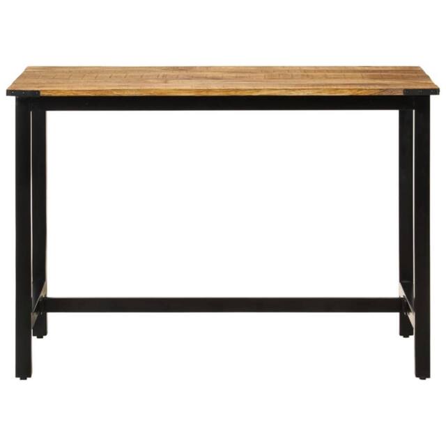 Berkfield Home Dining Table 110x60x76 cm Solid Wood Mango in Brown - Size: 110 x 60 x 76 cm - image 1