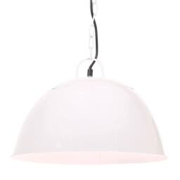Berkfield Home Industrial Vintage Hanging Lamp 25 W White Round 41 cm E27 - thumbnail 2