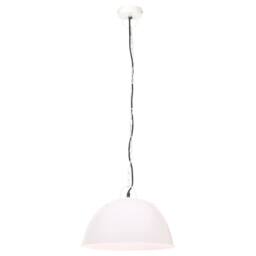 Berkfield Home Industrial Vintage Hanging Lamp 25 W White Round 41 cm E27 - thumbnail 1
