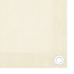 Berkfield Home Balcony Screen Cream 90x300 cm HDPE in Beige - thumbnail 2