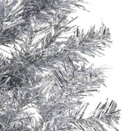 Berkfield Home Slim Artificial Half Christmas Tree with Stand Silver 150 cm - thumbnail 5