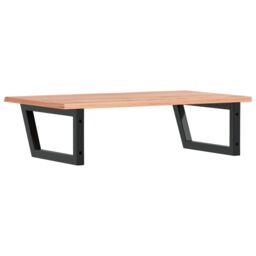 Berkfield Home Basin Shelf Wall Mounted Steel & Solid Wood Oak in Brown - thumbnail 6