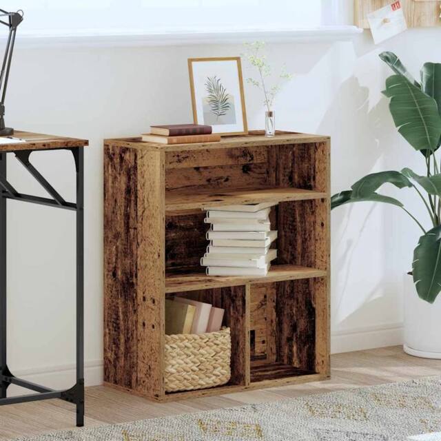 Berkfield Home Decorative Book Cabinet Old Wood 60x30x71.5 cm Engineered Wood in Brown - image 1