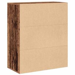 Berkfield Home Decorative Book Cabinet Old Wood 60x30x71.5 cm Engineered Wood in Brown - thumbnail 6