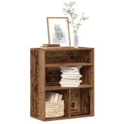 Berkfield Home Decorative Book Cabinet Old Wood 60x30x71.5 cm Engineered Wood in Brown - thumbnail 2
