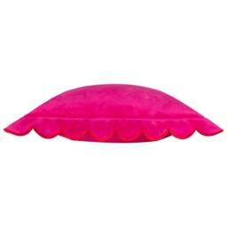 Furn Lil Scallop Velvet Cushion in Fuchsia - Size: 45 cm x 45 cm - thumbnail 4
