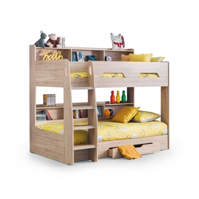 Cheshire Ironwood Bunkbed Sonoma Oak - Single (90cm) in Brown - image 1