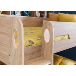 Cheshire Ironwood Bunkbed Sonoma Oak - Single (90cm) in Brown - thumbnail 3