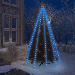 Berkfield Home Bright Christmas Tree Net Lights with 250 LEDs Blue 250 cm - thumbnail 2