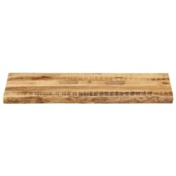 Berkfield Home Table Top Live Edge 100x40x2.5 cm Solid Wood Rough Mango in Brown - thumbnail 1