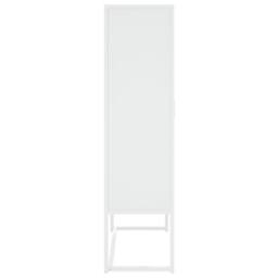 Berkfield Home Highboard White 80x35x135 cm Steel - Size: 80 x 35 x 135 cm - thumbnail 6
