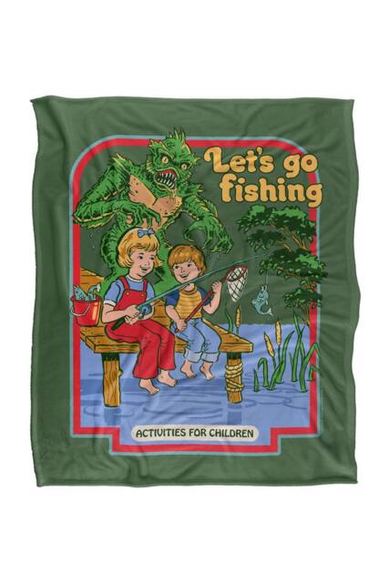 Steven Rhodes Let'S Go Fishing Silky Touch Super Soft Throw Blanket - Size: Large - image 1