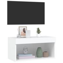 Berkfield Home TV Cabinet with LED Lights White 60x30x30 cm - Size: 60 x 30 x 30 cm - thumbnail 6