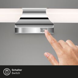 BRILONER Chrome 7W LED Bathroom Light in Silver - thumbnail 5