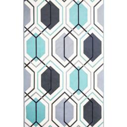 Wyld and Coco Multicolour Geometric Rug 80 x 150 cm - Size: 80 cm x 150 cm - thumbnail 2