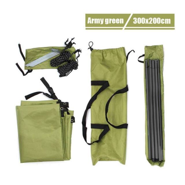 EONLION Car Awning Shelter Portable Canopy Side - 300*150cm in Green - Size: 120 - image 1