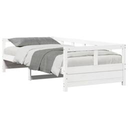 Berkfield Home Daybed without Mattress White 90x200 cm Solid Wood Pine - thumbnail 4
