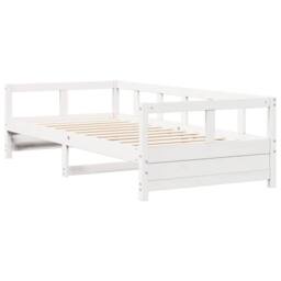 Berkfield Home Daybed without Mattress White 90x200 cm Solid Wood Pine - thumbnail 3
