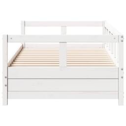 Berkfield Home Daybed without Mattress White 90x200 cm Solid Wood Pine - thumbnail 6