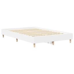 Berkfield Home Durable Bed Frame No Mattress White 135x190 cm Double Engineered Wood - thumbnail 4