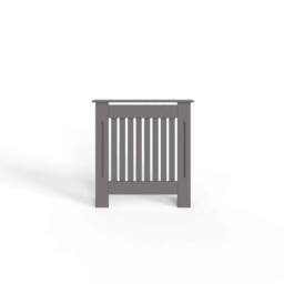 Havendro Small Vertical Slat MDF Grey Radiator Cover - thumbnail 1