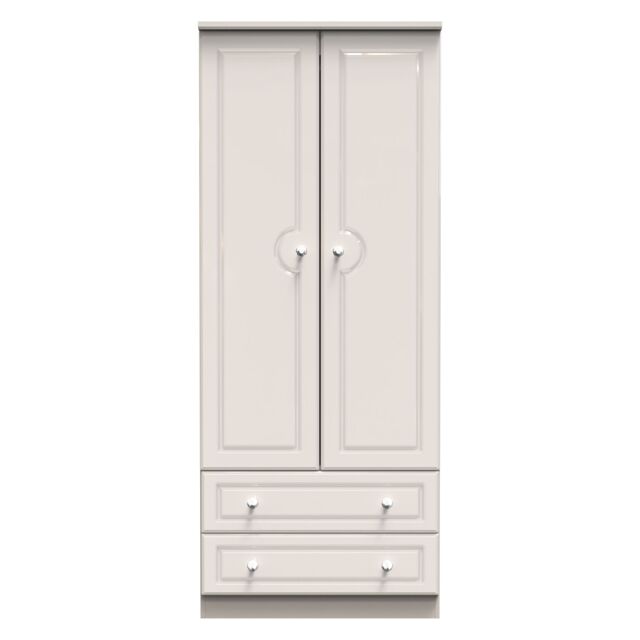 Ready Assembled 2 U Stratford 2 Door 2 Drawer Wardrobe (Ready Assembled) in Taupe - image 1