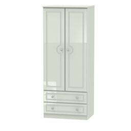Ready Assembled 2 U Stratford 2 Door 2 Drawer Wardrobe (Ready Assembled) in Taupe - thumbnail 7