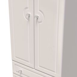 Ready Assembled 2 U Stratford 2 Door 2 Drawer Wardrobe (Ready Assembled) in Taupe - thumbnail 4