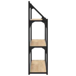 Kelvenix 3-Tier Wall Shelf Sonoma Oak 80x21x78.5 cm in Light Oak - Size: 0.6m2 - thumbnail 3