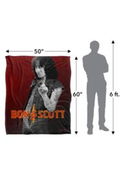 Bon Scott Snake Logo Silky Touch Super Soft Throw Blanket 152 X 127 cm in White - thumbnail 5