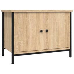 Berkfield Home TV Cabinet with Doors Sonoma Oak 60x35x45 cm Engineered Wood in Tan - Size: 60 x 35 x 45 cm