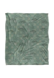 JQ Licensing Jl-Jp-Jq Bass Fishing Compass Pattern Silky Touch Super Soft Throw Blanket 152 X 127 cm in White - thumbnail 1