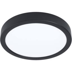 Loops Sleek Black Round LED Ceiling Light for Modern Indoor Spaces - thumbnail 1
