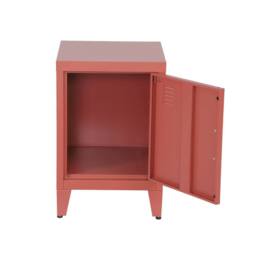 sweeek Industrial metal bedside table with 1 door in Terracotta - thumbnail 7