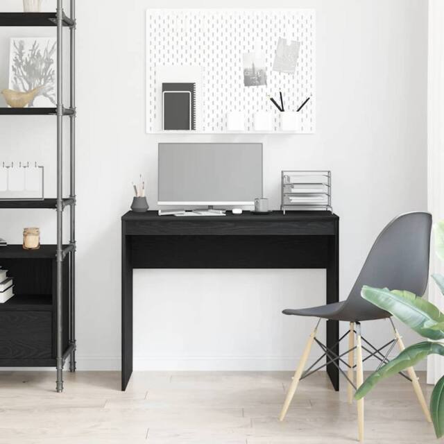 Berkfield Home Modern Desk Black Oak 90x40x72 cm Engineered Wood - Size: 90 x 40 x 72 cm - image 1