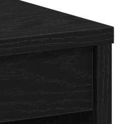 Berkfield Home Modern Desk Black Oak 90x40x72 cm Engineered Wood - Size: 90 x 40 x 72 cm - thumbnail 8