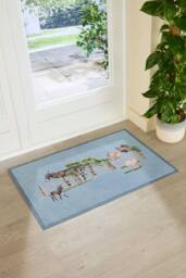 Artsy Mats Donkey Farm Yard Doormat - Size: 60 cm x 90 cm - thumbnail 2