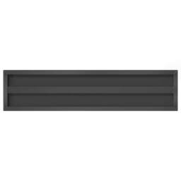 Berkfield Home Wall Shelves 2 pcs 100x23.5x3 cm Black Stainless Steel - thumbnail 8