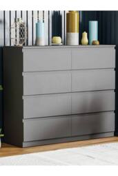 Home Discount Vida Designs Denver 8 Drawer Storage Chest Bedroom Organizer in Grey - thumbnail 1