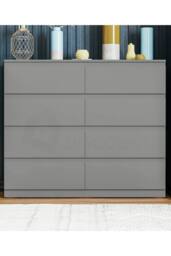 Home Discount Vida Designs Denver 8 Drawer Storage Chest Bedroom Organizer in Grey - thumbnail 2