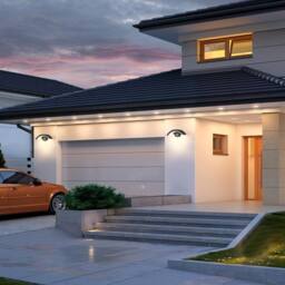 Goeco 24W Outdoor Wall Lamp with Motion Sensor IP65 Waterproof Black 3000 K - thumbnail 7