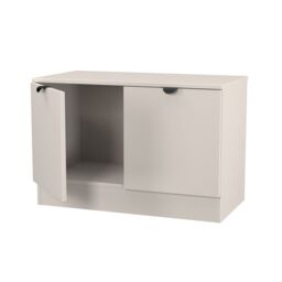 Ready Assembled 2 U Norway Compact 2 Door TV & Media Unit (Ready Assembled) in Taupe - thumbnail 6