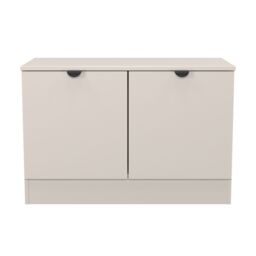 Ready Assembled 2 U Norway Compact 2 Door TV & Media Unit (Ready Assembled) in Taupe - thumbnail 2