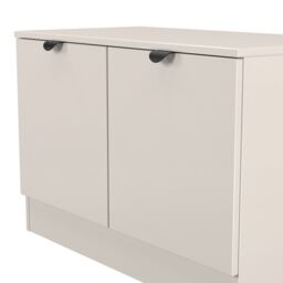 Ready Assembled 2 U Norway Compact 2 Door TV & Media Unit (Ready Assembled) in Taupe - thumbnail 5
