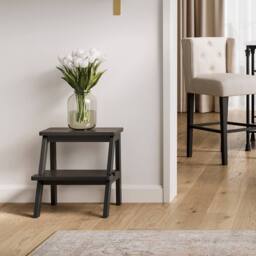 Lemon Pavilion Furniture Addie Stool - Pine - L39 x W43 x H45 cm - Black - Flat Pack - thumbnail 5