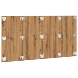 Berkfield Home Bed Headboard Artisan Oak 160x1.5x80 cm Engineered Wood in Brown - thumbnail 4