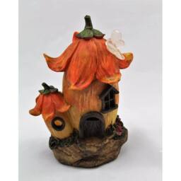 Havendro Garden Fairy Mushroom House Solar Ornament Decorative Gift in Orange - Size: 0.6m2 - thumbnail 5