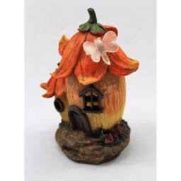 Havendro Garden Fairy Mushroom House Solar Ornament Decorative Gift in Orange - Size: 0.6m2 - thumbnail 3